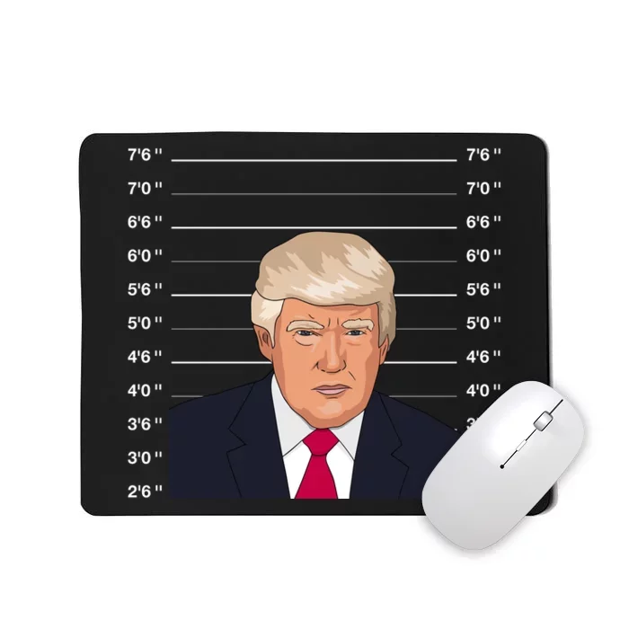 Trump Never Surrender Donald Trump Mugshot 2024 Mousepad