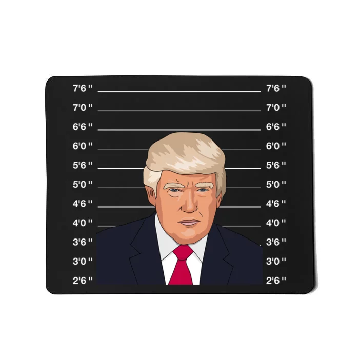 Trump Never Surrender Donald Trump Mugshot 2024 Mousepad