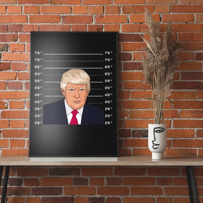 Trump Never Surrender Donald Trump Mugshot 2024 Poster