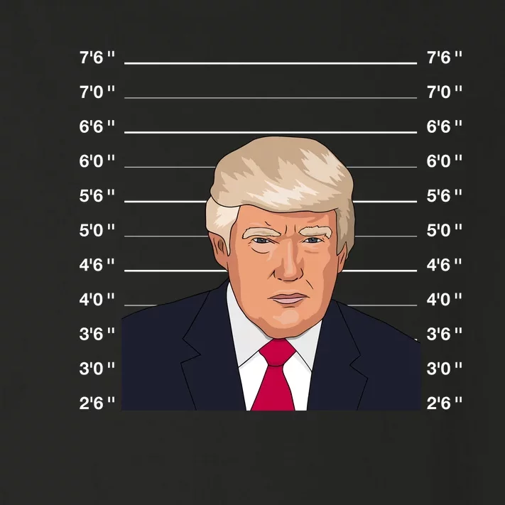 Trump Never Surrender Donald Trump Mugshot 2024 Toddler Long Sleeve Shirt