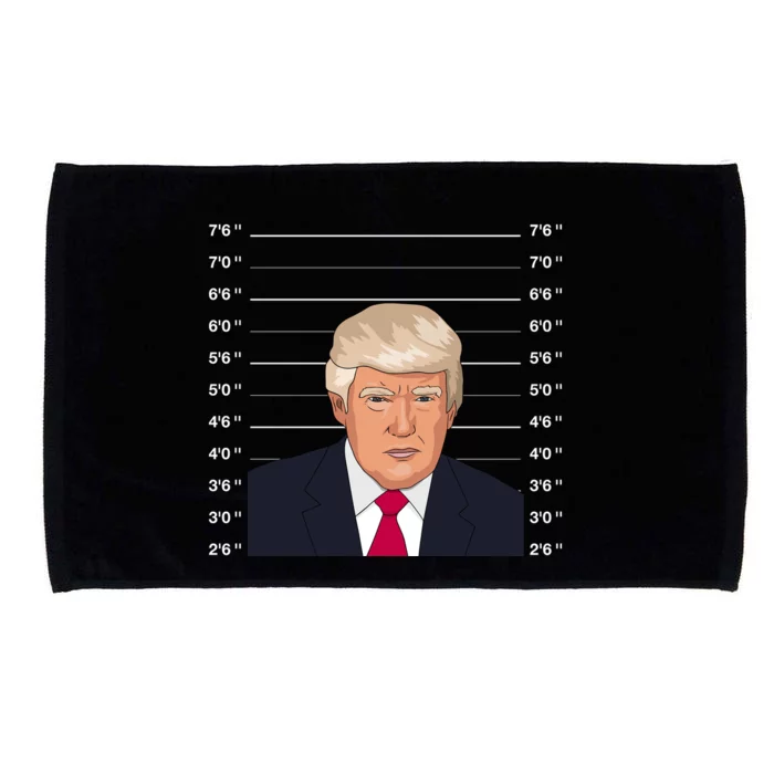 Trump Never Surrender Donald Trump Mugshot 2024 Microfiber Hand Towel