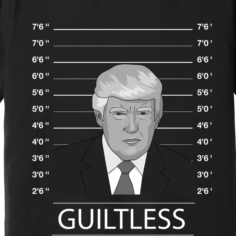 Trump Never Surrender Donald Trump Mugshot 2024 Premium T-Shirt