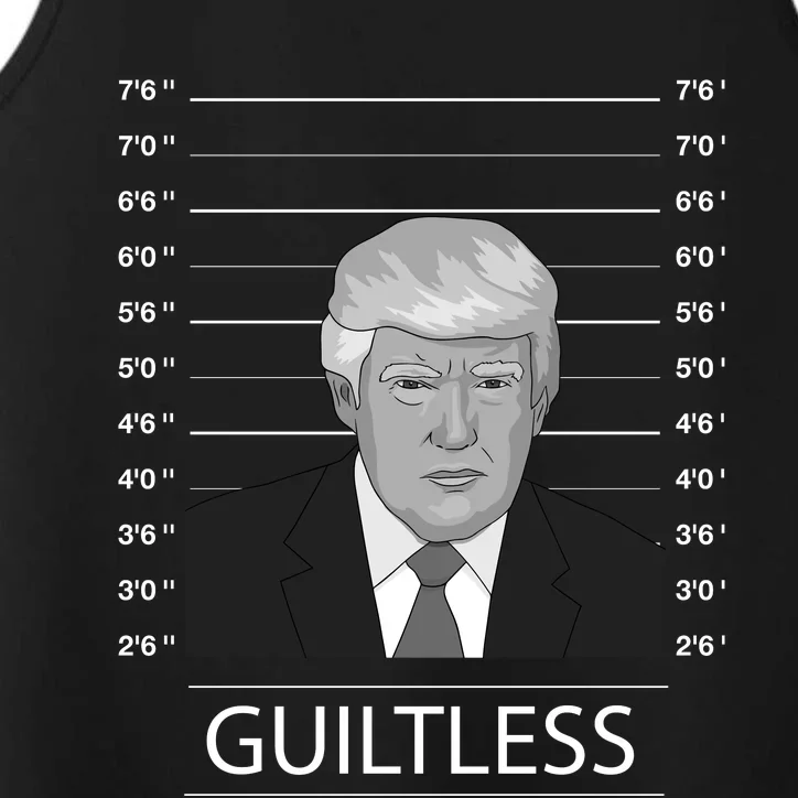 Trump Never Surrender Donald Trump Mugshot 2024 Performance Tank