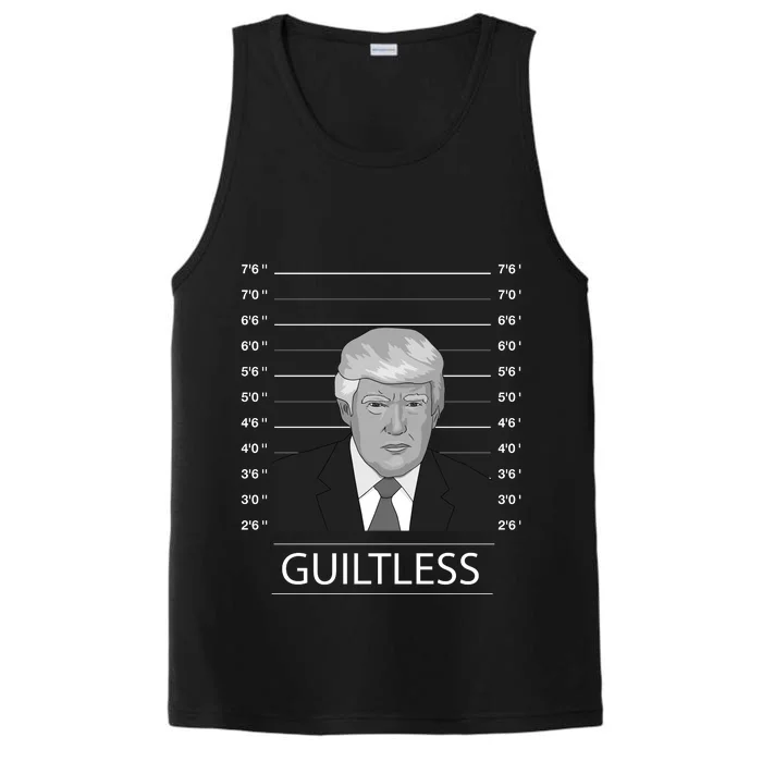 Trump Never Surrender Donald Trump Mugshot 2024 Performance Tank