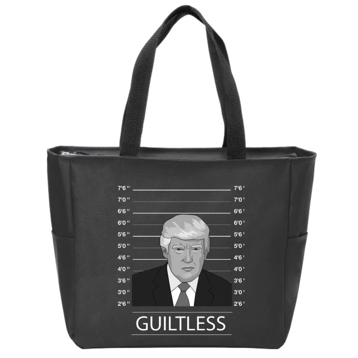 Trump Never Surrender Donald Trump Mugshot 2024 Zip Tote Bag