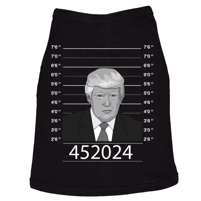 Trump Never Surrender Donald Trump Mugshot 452024 Doggie Tank