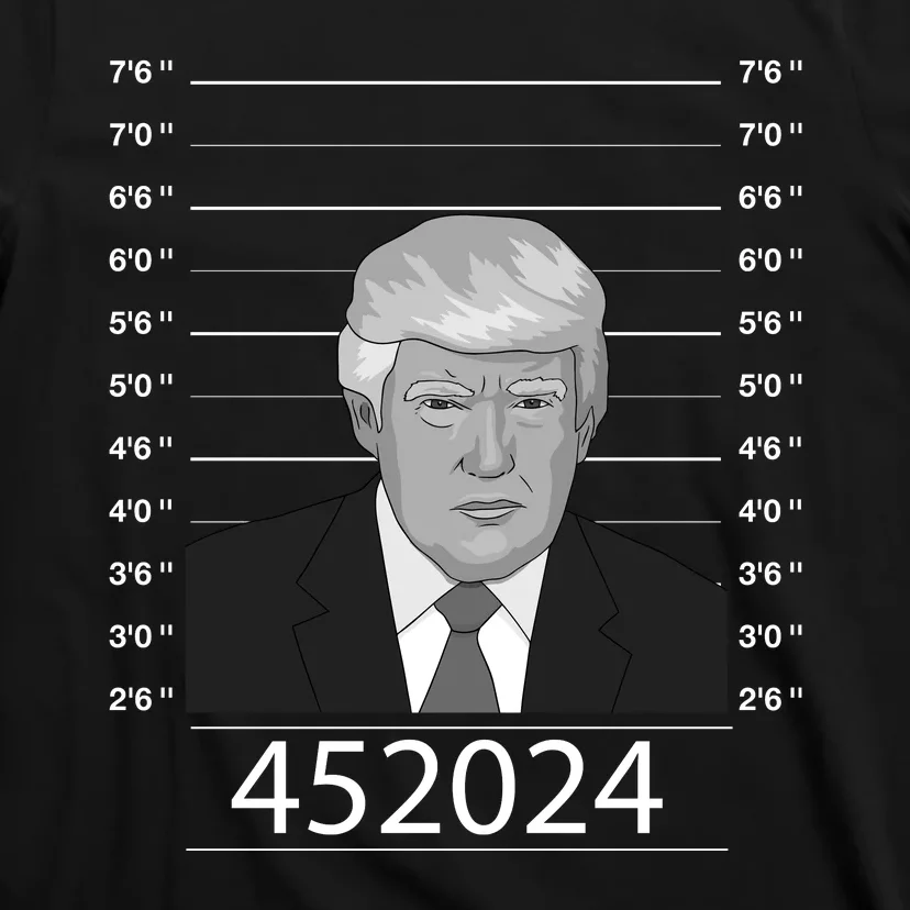 Trump Never Surrender Donald Trump Mugshot 452024 T-Shirt