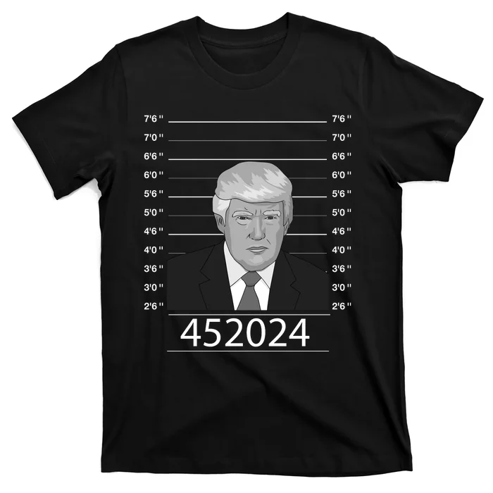 Trump Never Surrender Donald Trump Mugshot 452024 T-Shirt