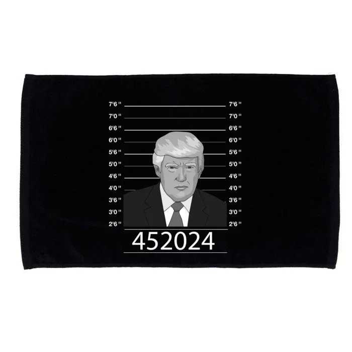 Trump Never Surrender Donald Trump Mugshot 452024 Microfiber Hand Towel