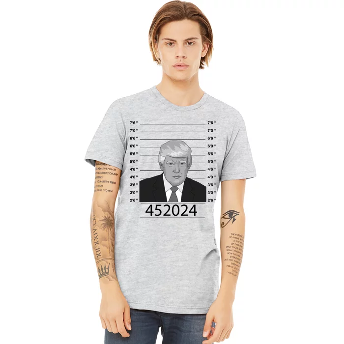 Trump Never Surrender Donald Trump Mugshot 452024 Premium T-Shirt