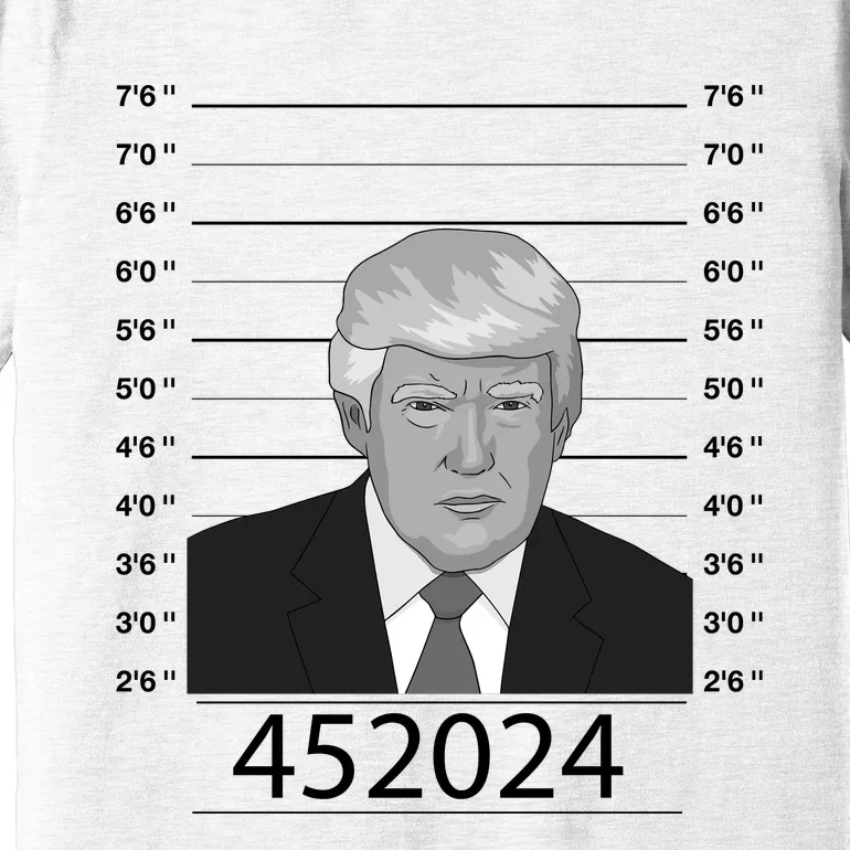 Trump Never Surrender Donald Trump Mugshot 452024 Premium T-Shirt