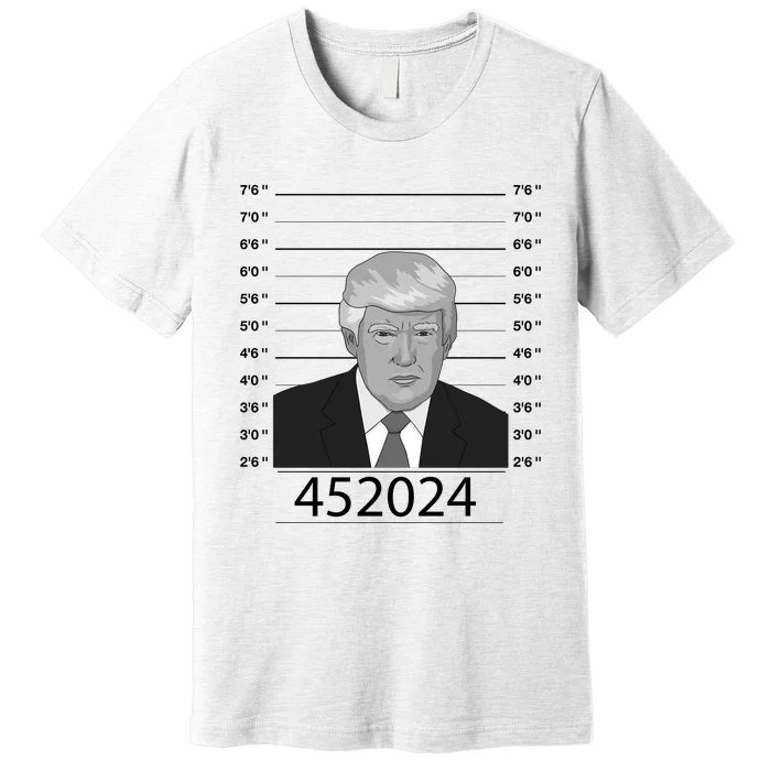 Trump Never Surrender Donald Trump Mugshot 452024 Premium T-Shirt