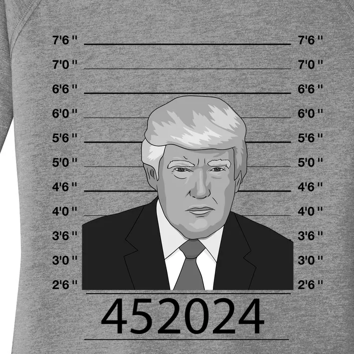 Trump Never Surrender Donald Trump Mugshot 452024 Women's Perfect Tri Tunic Long Sleeve Shirt