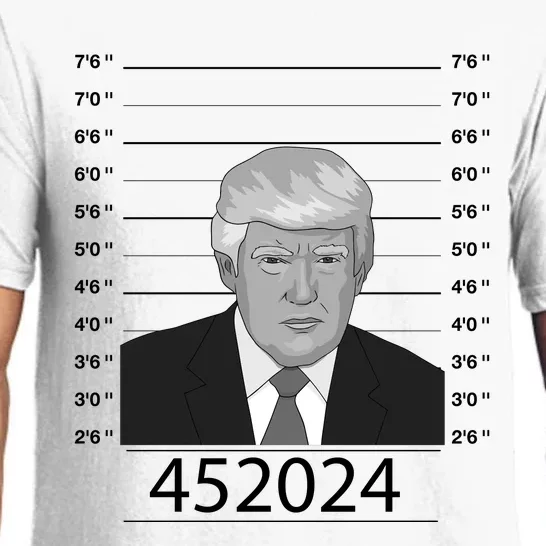 Trump Never Surrender Donald Trump Mugshot 452024 Pajama Set