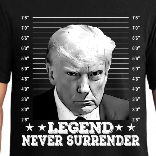 Trump Never Surrender Donald Trump Mugshot Trump 2024 Pajama Set