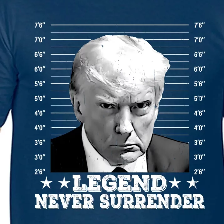 Trump Never Surrender Donald Trump Mugshot Trump 2024 Comfort Colors T-Shirt