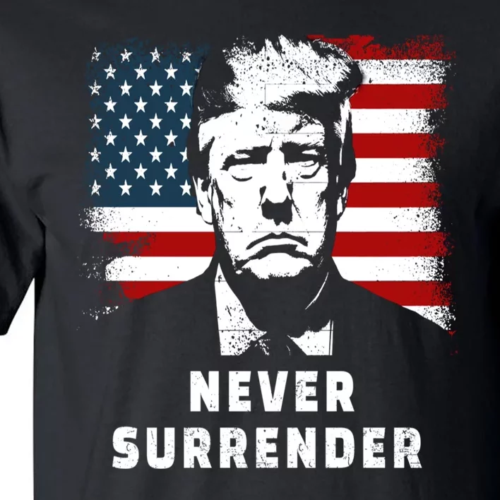 Trump Never Surrender Tall T-Shirt