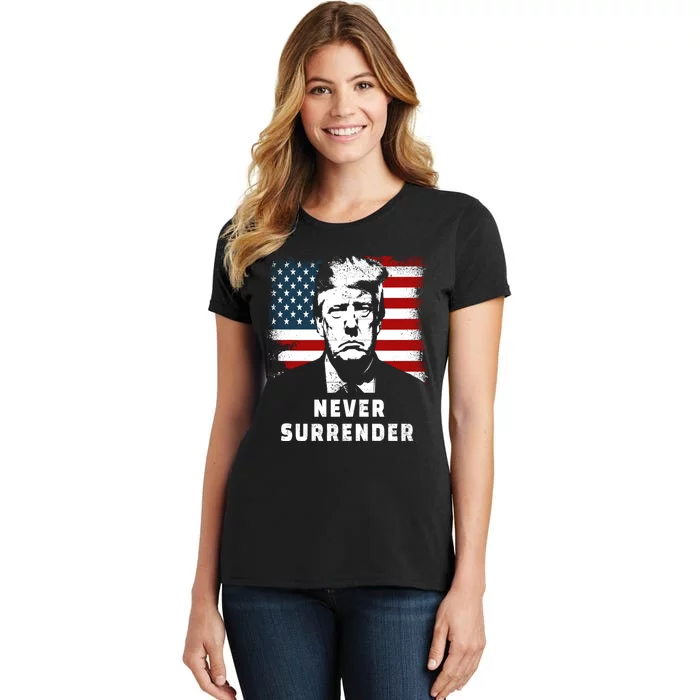 Trump Never Surrender Women's T-Shirt