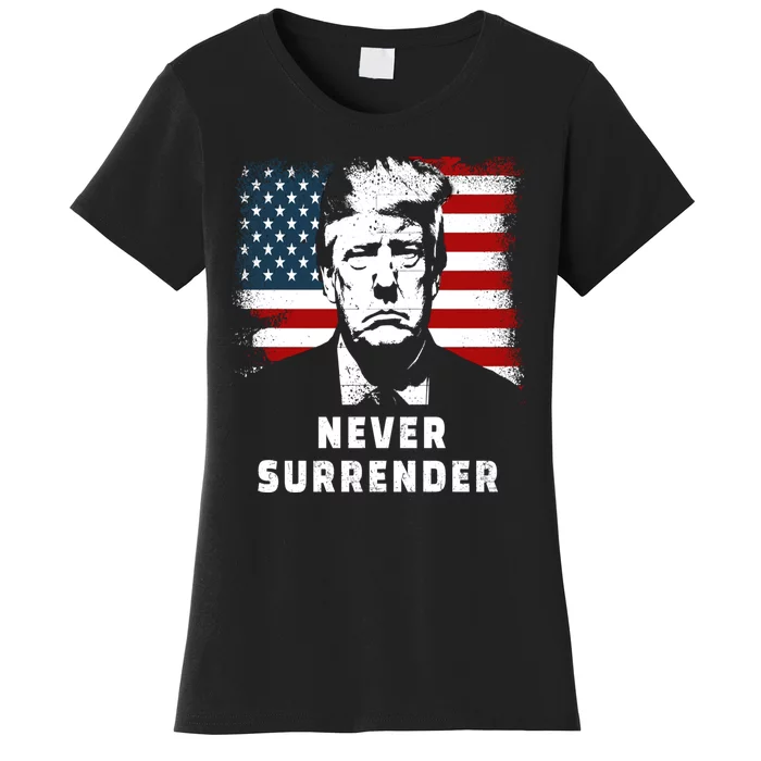 Trump Never Surrender Women's T-Shirt