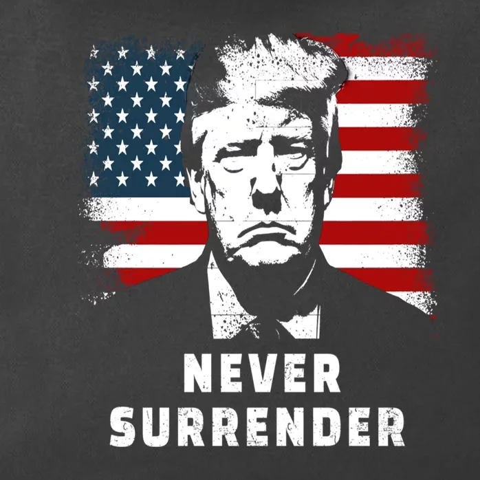 Trump Never Surrender Zip Tote Bag