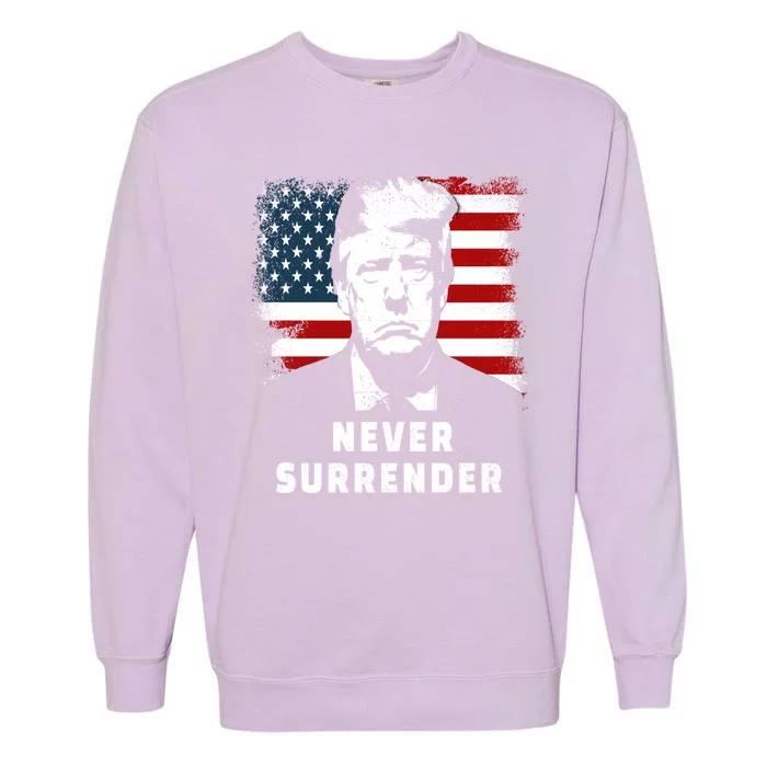 Trump Never Surrender Garment-Dyed Sweatshirt