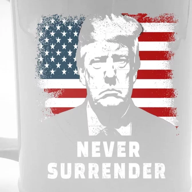 Trump Never Surrender Front & Back Beer Stein