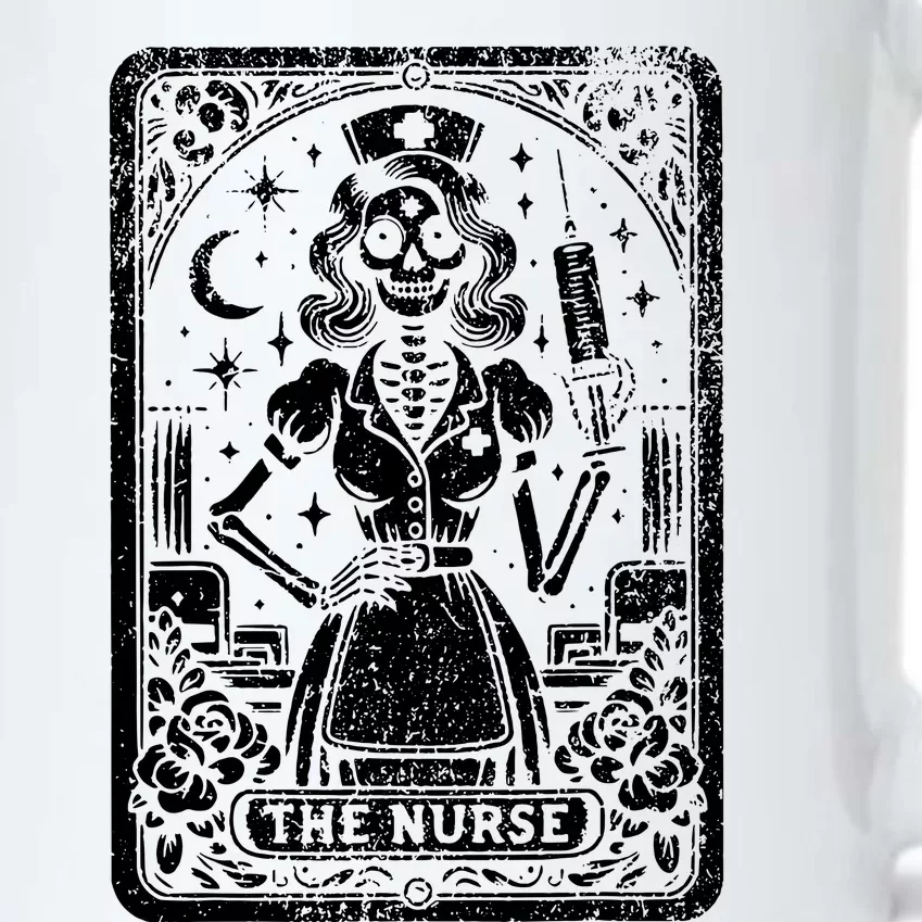 The Nurse Skeleton Tarot Card Funny Nursing Nurse Rn Lpn Np Black Color Changing Mug