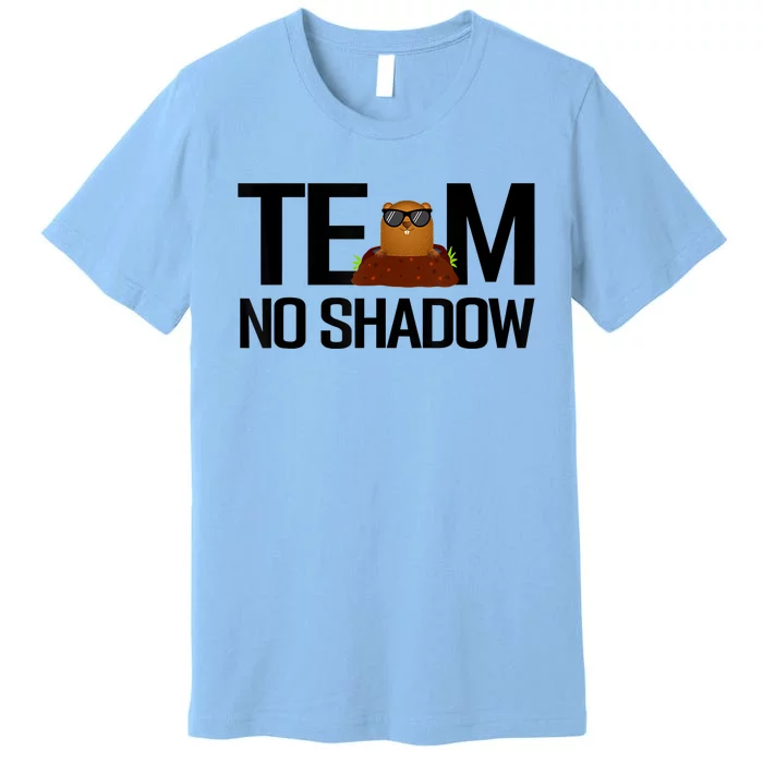 Team No Shadow Happy Groundhog Day Matching Gift Premium T-Shirt