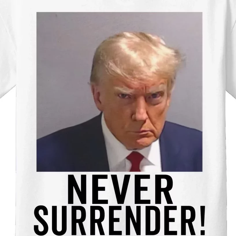 Trump Never Surrender Kids T-Shirt