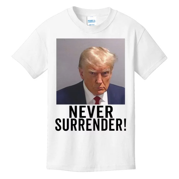 Trump Never Surrender Kids T-Shirt