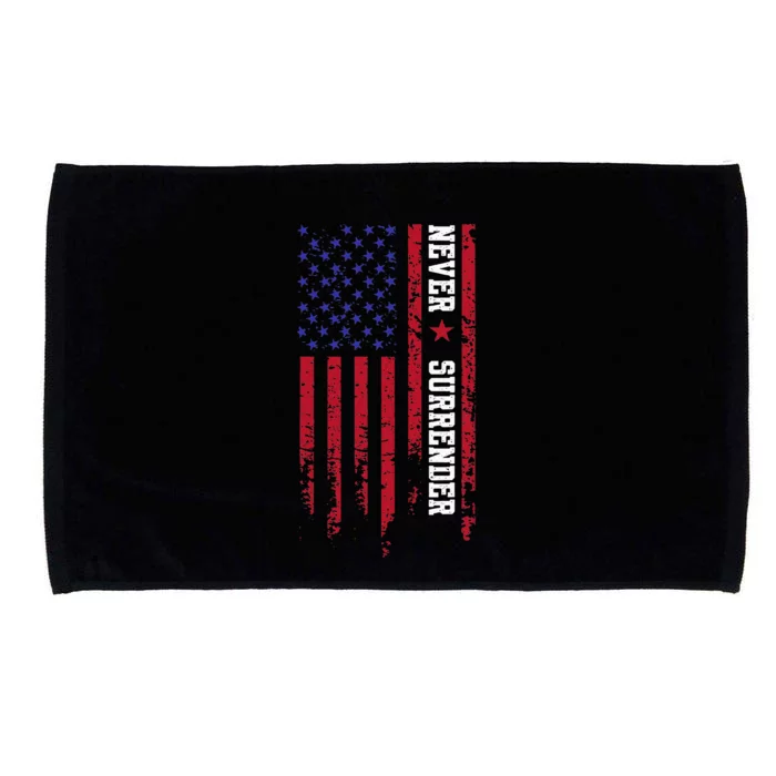 Trump Never Surrender 2024 Support Trump Microfiber Hand Towel