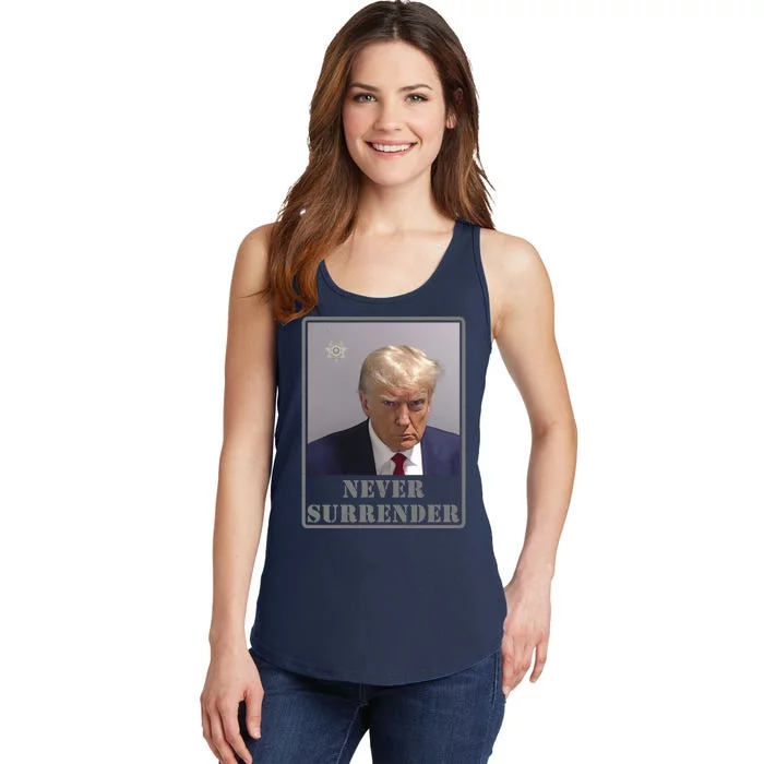 Trump Never Surrender 2024 Ladies Essential Tank