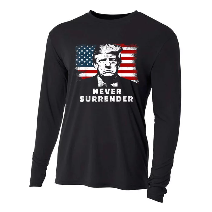 Trump Never Surrender Cooling Performance Long Sleeve Crew