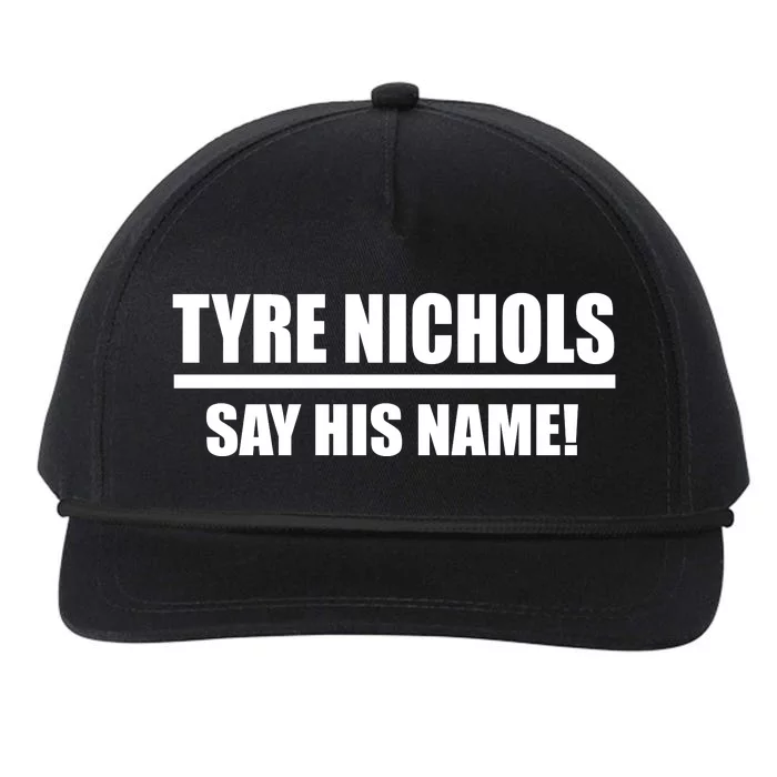 Tyre Nichols Say His Name! Snapback Five-Panel Rope Hat