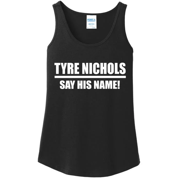 Tyre Nichols Say His Name! Ladies Essential Tank