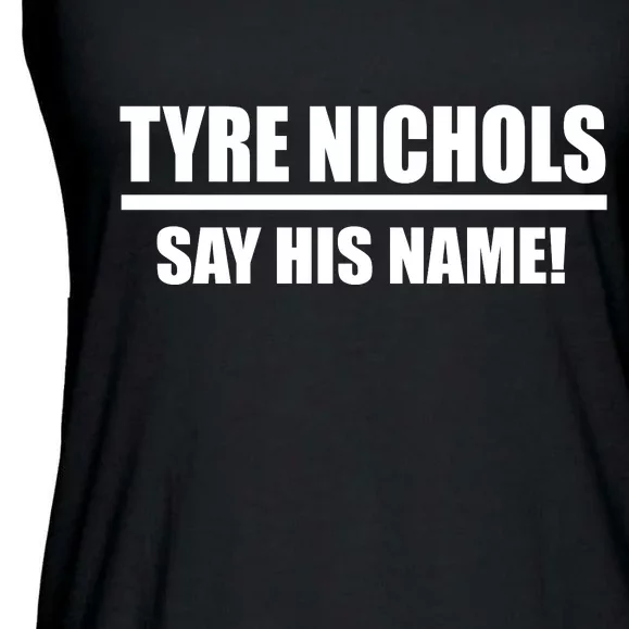 Tyre Nichols Say His Name! Ladies Essential Flowy Tank