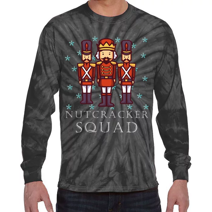 The Nutcracker Squad For Nutcracker Ballet Party Tie-Dye Long Sleeve Shirt