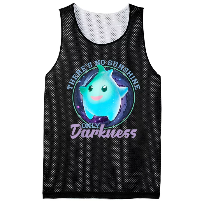 Theres No Sunshine Only Darkness Shiny Mesh Reversible Basketball Jersey Tank