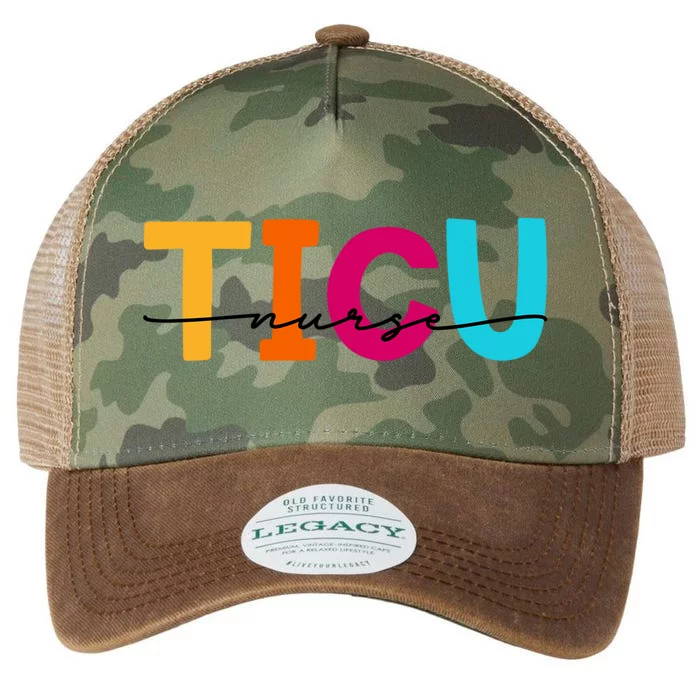 Ticu Nurse Trauma Icu Nurses Emergency Room Nurse Er Gift Legacy Tie Dye Trucker Hat