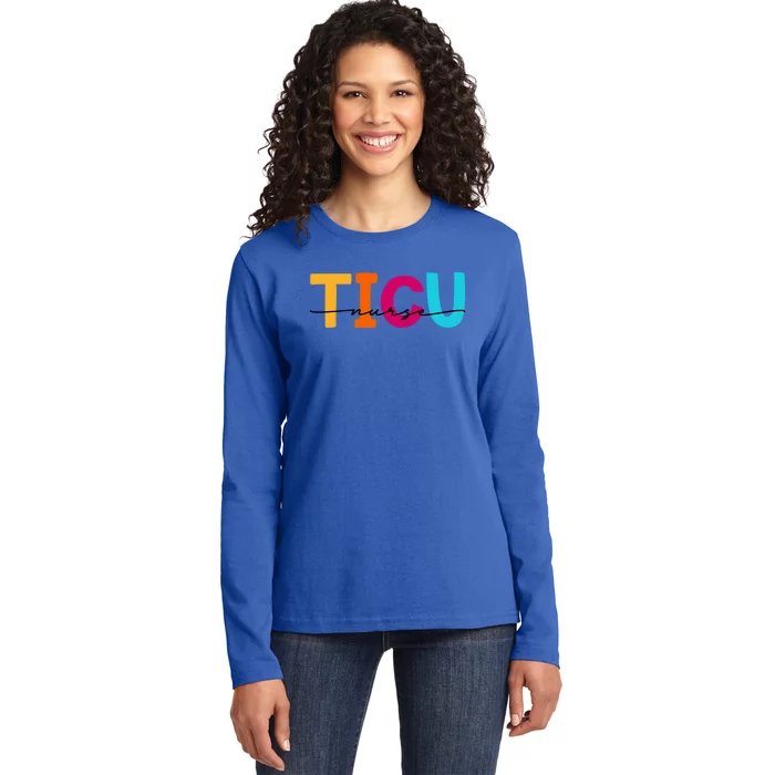 Ticu Nurse Trauma Icu Nurses Emergency Room Nurse Er Gift Ladies Long Sleeve Shirt