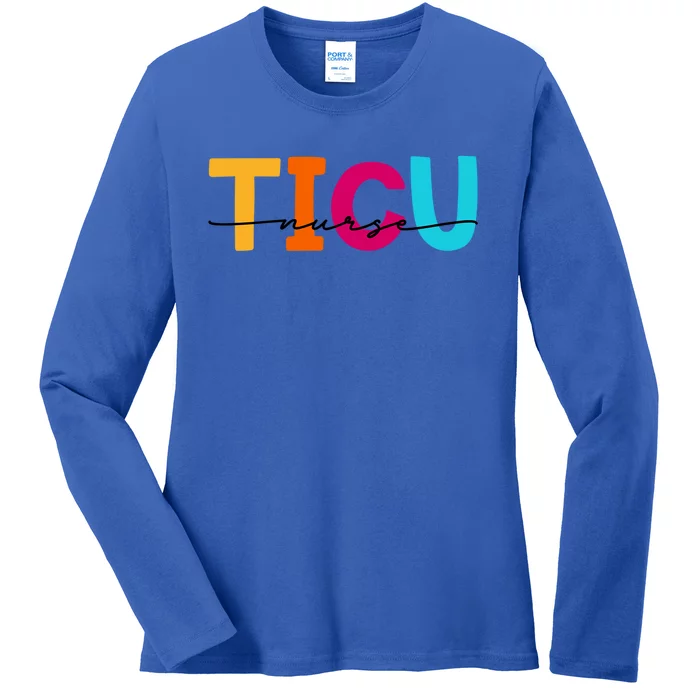 Ticu Nurse Trauma Icu Nurses Emergency Room Nurse Er Gift Ladies Long Sleeve Shirt