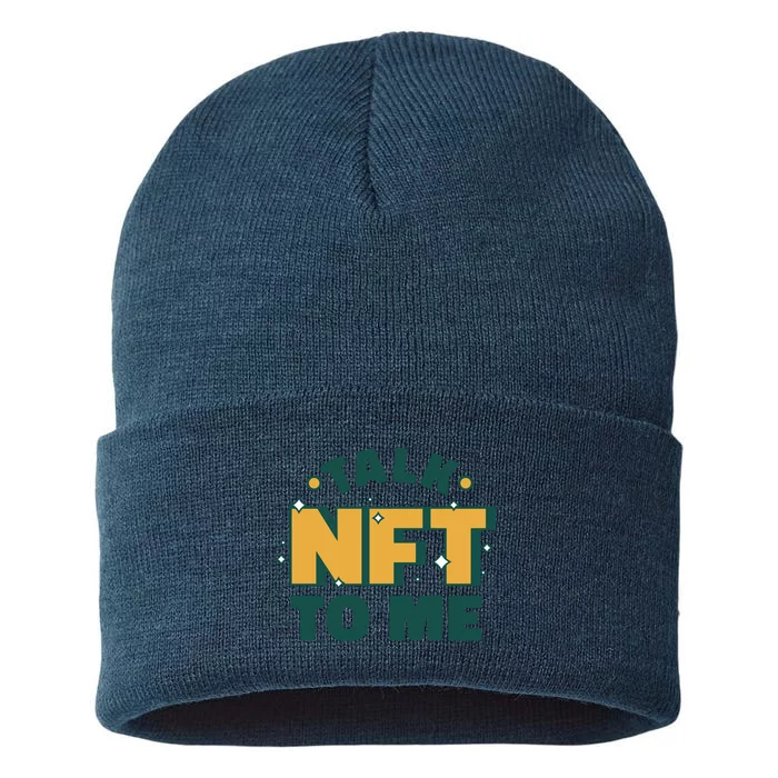 Talk NFT To Me Sustainable Knit Beanie