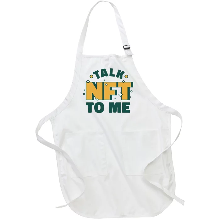 Talk NFT To Me Full-Length Apron With Pocket