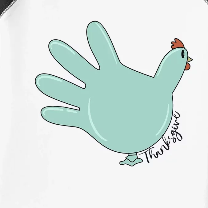 Thanksgiving Nurse Turkey Glove Thankful Nurse Medical Infant Baby Jersey Bodysuit