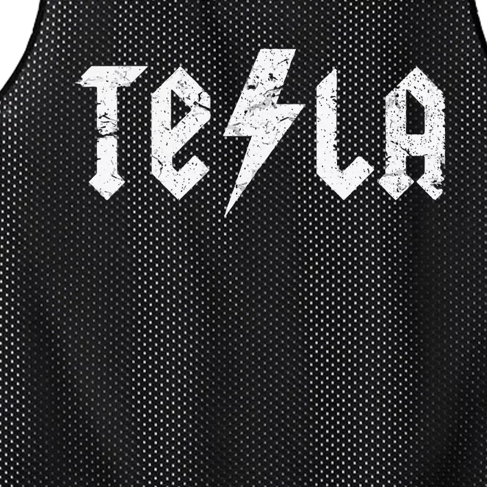 Tesla Nikola Tesla Fan Stem Mesh Reversible Basketball Jersey Tank