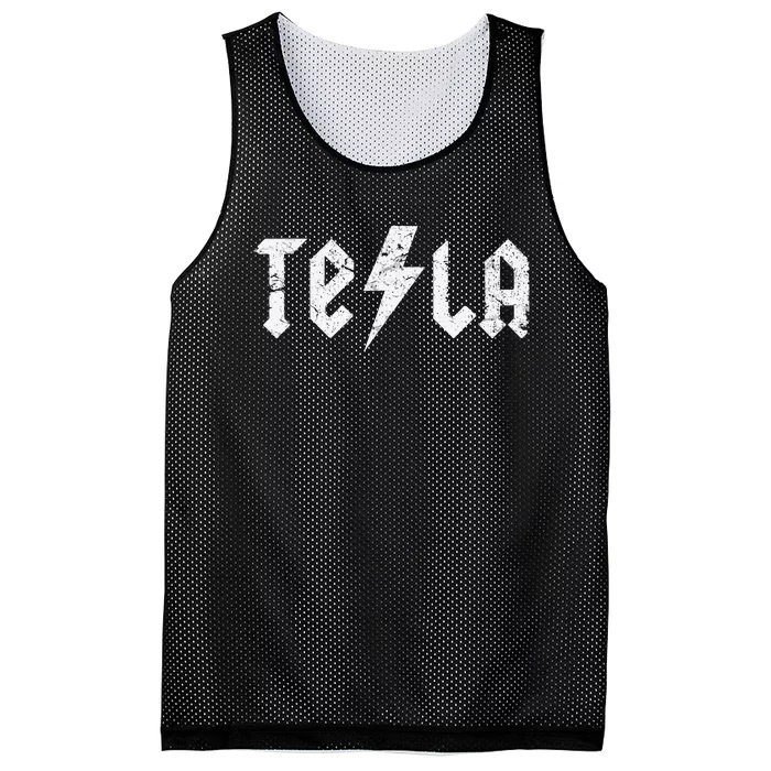 Tesla Nikola Tesla Fan Stem Mesh Reversible Basketball Jersey Tank