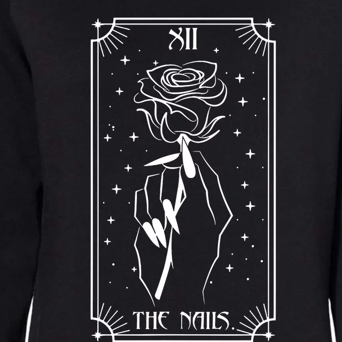 The Nails Tarot Card Nail Tech Nail Artist But First Nail Womens California Wash Sweatshirt