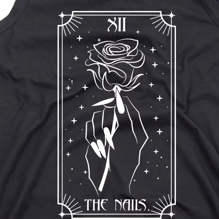 The Nails Tarot Card Nail Tech Nail Artist But First Nail Tank Top