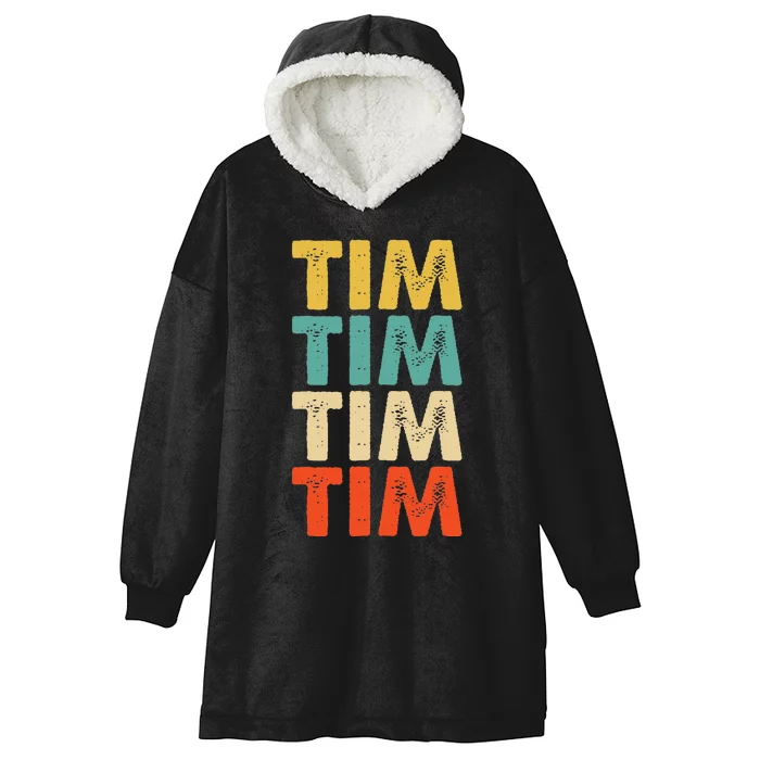 Tim Name Hooded Wearable Blanket