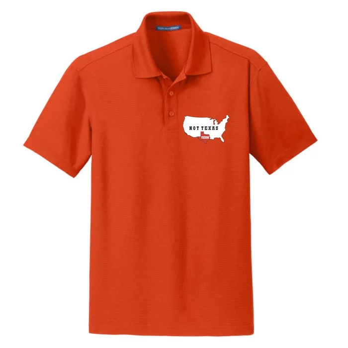 Texas Not Texas Map Dry Zone Grid Performance Polo